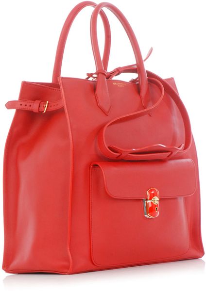 Balenciaga All Time Padlock Bag in Red - Lyst