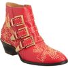Chloé Susan Studded Ankle Boot in Red (gold) - Lyst