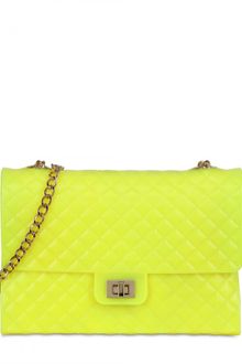 Designinverso Quilted Pvc Shoulder Bag - Lyst