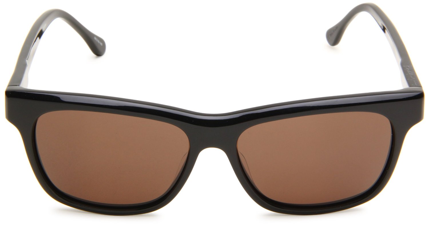 Elizabeth And James Park Rectangle Sunglasses in Black for Men (black frame/brown lens) Lyst
