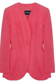Giorgio Armani Slubsilk Blazer - Lyst