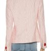 Giorgio Armani Striped Seersucker Jacket in Pink (red) - Lyst