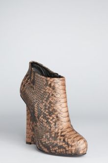 Giuseppe Zanotti Natural Snake Embossed Leather Daisy Wedge Booties - Lyst