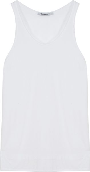 T By Alexander Wang Loose Fit Tank in Blue - Lyst