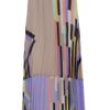 Tibi Pleated Print Maxi Skirt in Multicolor - Lyst