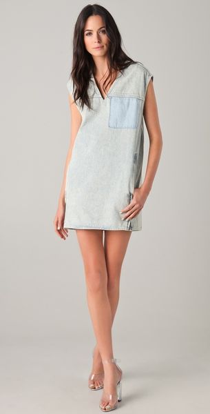 3.1 Phillip Lim Oversized Denim Dress in Blue - Lyst