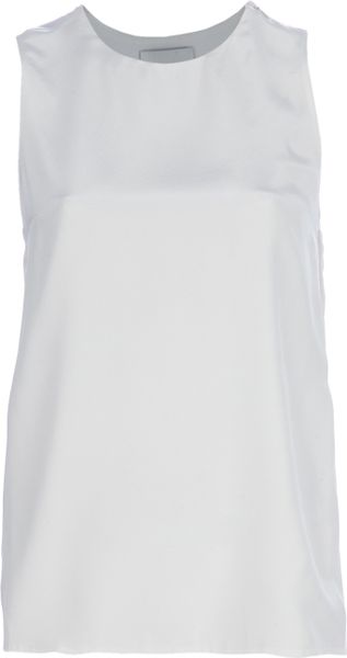 3.1 Phillip Lim Sleeveless Blouse in White - Lyst