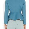 Acne Turner Raw Cottonblend Peplum Jacket in Blue - Lyst