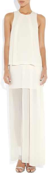 Acne Barika Tiered Sateen Maxi Dress - Lyst