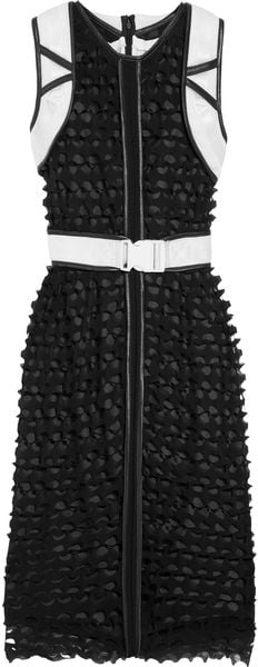 Altuzarra Velocity Laser Cut Silk Chiffon Dress - Lyst