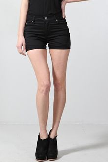 Cheap Monday Spring Jean Shorts Satin Washed Black - Lyst