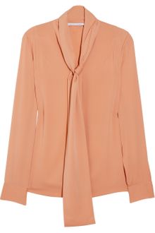 Diane Von Furstenberg Daria Silk Blend Crepe Blouse - Lyst