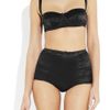Dolce & Gabbana Stretch Silk Satin Balconette Bra in Black - Lyst