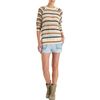 Etoile Isabel Marant Striped Crochet Long Sleeve Sweater in Beige (noir) - Lyst