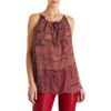 Isabel Marant Lurex Stripe Sleeveless Blouse in Red - Lyst