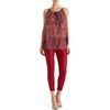 Isabel Marant Lurex Stripe Sleeveless Blouse in Red - Lyst