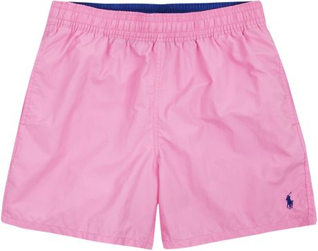Polo Ralph Lauren Pink Swim Shorts in Pink for Men - Lyst