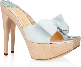 Rosamosario Room 16 Suede Platform Mules - Lyst