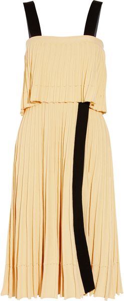  Knitted Cotton Pleated Dress 