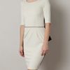 Stella Mccartney Cady Bicolour Dress in Black (ivory) - Lyst