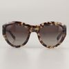 Tory Burch Rounded T Logo Sunglasses in Animal - Lyst