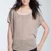 Trouvé Drop Stitch Back Sheer Top in Khaki (khaki canvas) - Lyst