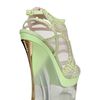 Versace 160mm Studded Suede and Mesh Wedges in Green - Lyst