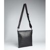 Bottega Veneta Intrecciato Leather Canvas Strap Crossbody Bag in Black for Men - Lyst