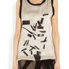 Bottega Veneta Brickembroidered Silkblend Top in Beige (black) - Lyst