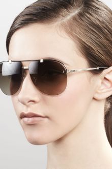 Dior Croisette Aviator Sunglasses Gold - Lyst
