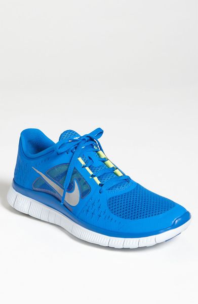 Nike Free Run 3 Running Shoe in Blue for Men (soar/ silver/ platinum) - Lyst