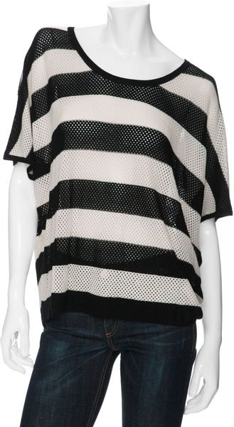 Rag & Bone/knit Exclusive Striped Beach Tee in Black (stripe) - Lyst