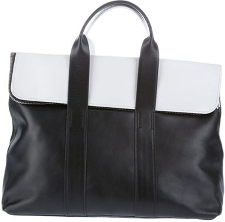 3.1 Phillip Lim Monochrome Bag in White (black) - Lyst