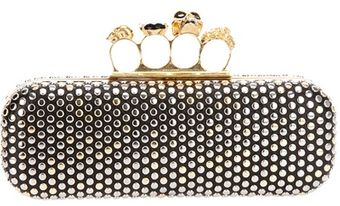 Alexander McQueen Studded Knuckle Duster Top Clutch - Lyst