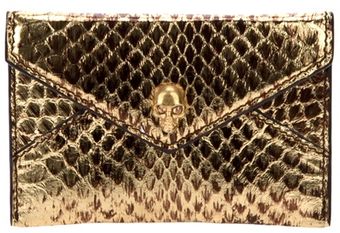 Alexander McQueen Leather Card Holder - Lyst