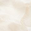 Alexander Mcqueen Frayed Edge Scarf in Gold (white) - Lyst