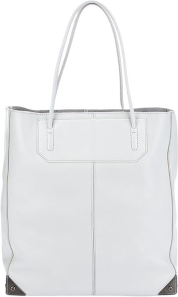 Alexander Wang Metal Corners Tote in White - Lyst