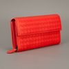 Bottega Veneta Woven Clutch in Orange - Lyst
