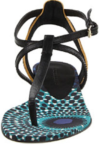 Burberry Leather Strap Gladiator Sandals in Blue (b) | Lyst