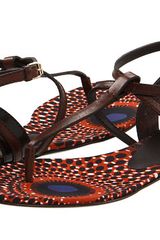 Burberry Leather Strap Gladiator Sandals