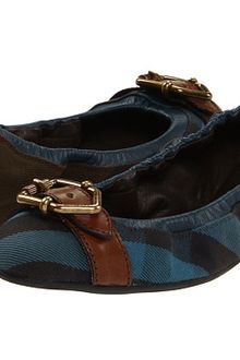 Burberry Check Elasticized Ballerinas - Lyst