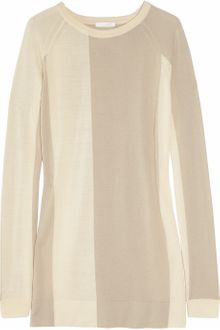 Chloé Colorblock Fineknit Wool Sweater - Lyst