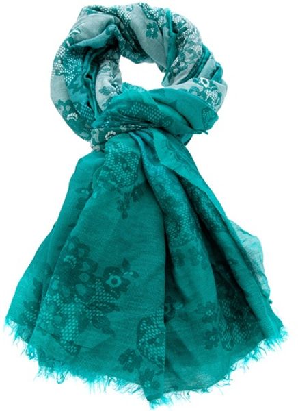 Faliero Sarti Charlene Scarf in Blue (turquoise) - Lyst