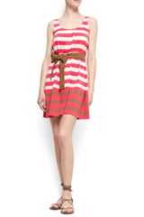 Mango Striped Cotton Dress
