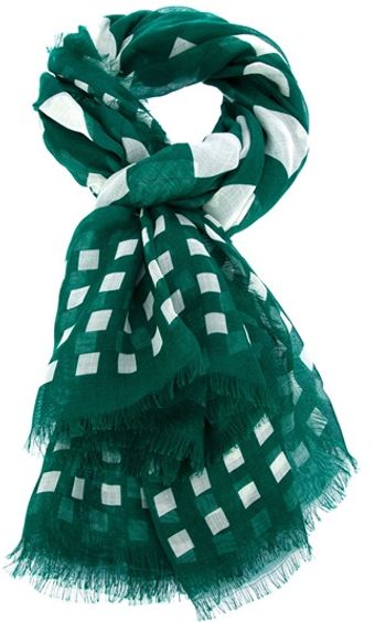  Checked Scarf 