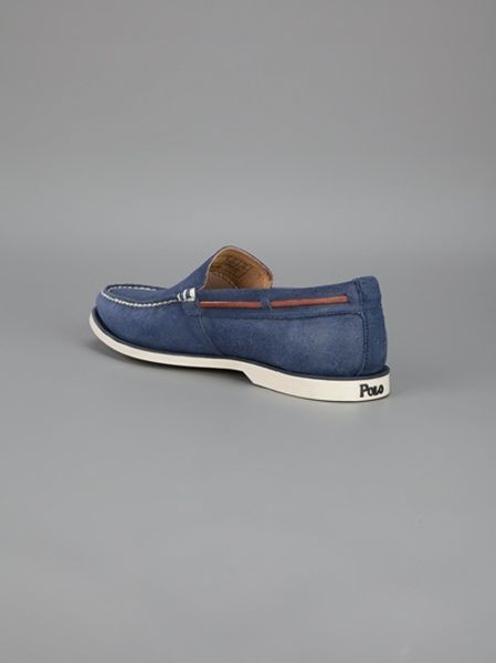 polo mens loafers polo ralph leather loafer in blue for lyst polo mens loafers polo ralph leather loafer in blue for lyst