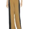 Robert Rodriguez Colorblock Wideleg Silk Pants in Brown - Lyst