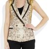 Roberto Cavalli Snakeprint Silk Vest in White (snake) - Lyst