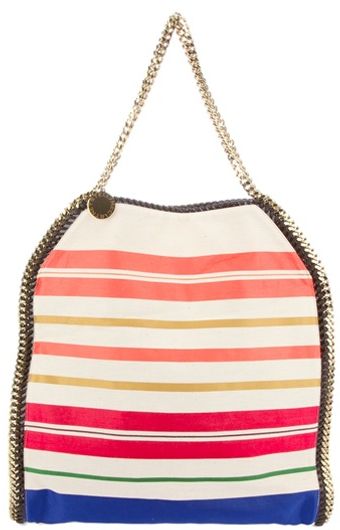  Falabella Striped Big Tote 
