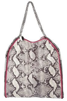 Stella McCartney Falabella Faux Python Tote - Lyst